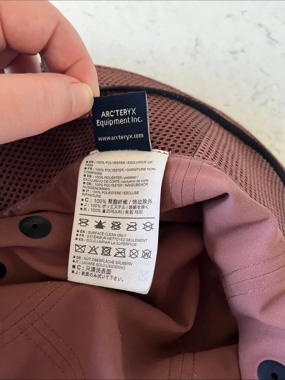 Arc'teryx Dusty Rose Bucket Hat - Picture 3 of 4